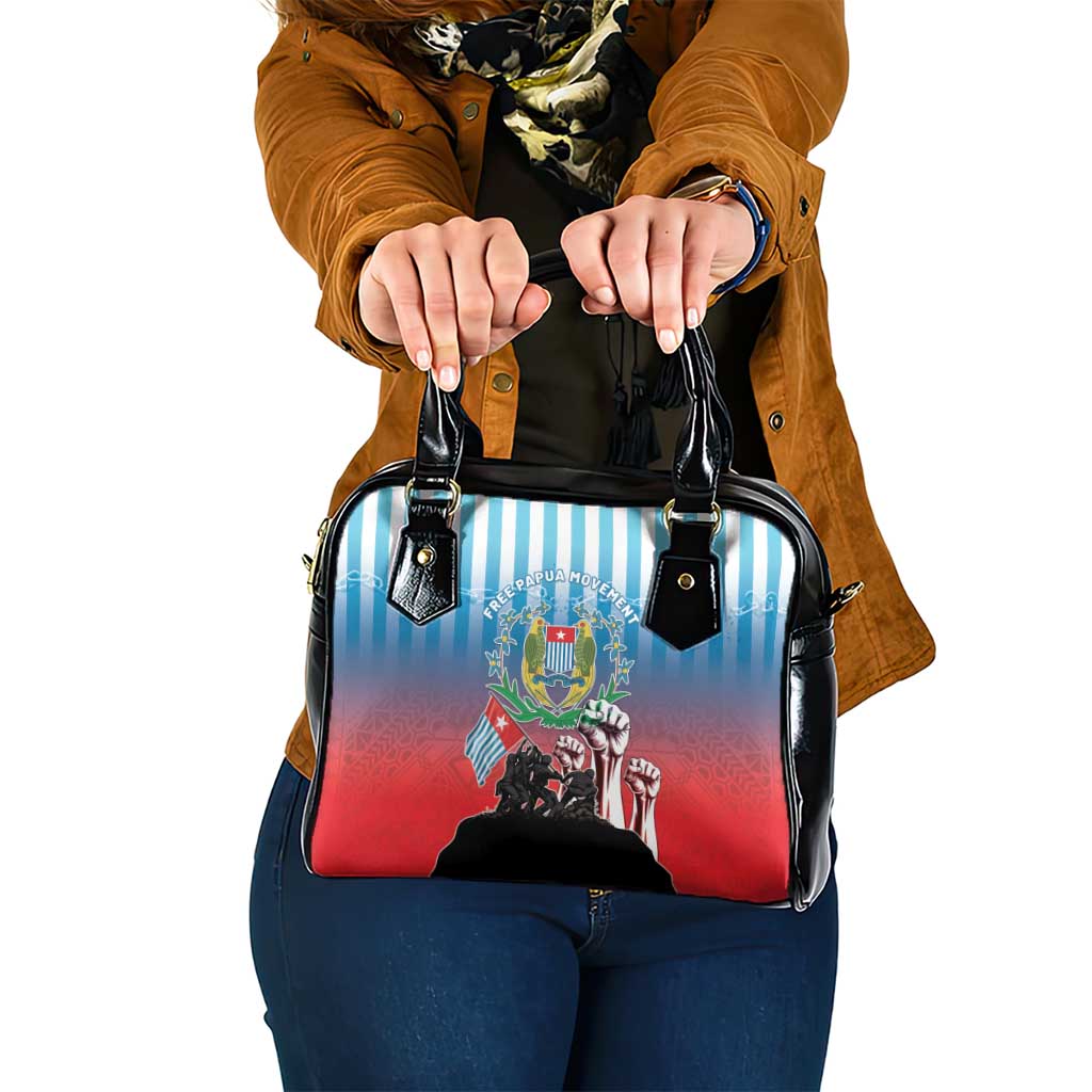 Free West Papua Shoulder Handbag One People One Soul Unique Style LT05 One Size Blue - Polynesian Pride