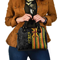 Hawaii Maoli Spirit Shoulder Handbag Kakau Pattern With Flower Lei LT05 - Polynesian Pride