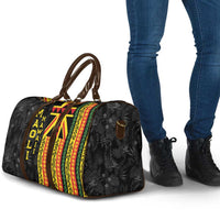 Hawaii Maoli Spirit Travel Bag Kakau Pattern With Flower Lei LT05 - Polynesian Pride
