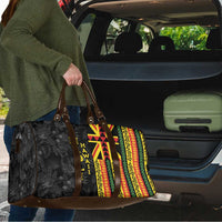 Hawaii Maoli Spirit Travel Bag Kakau Pattern With Flower Lei LT05 - Polynesian Pride