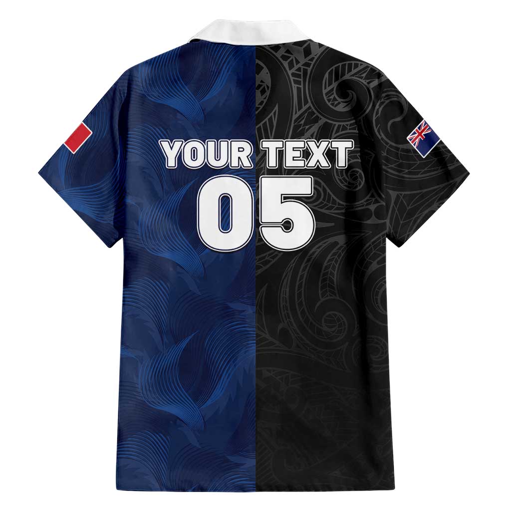France And New Zealand Rugby Custom Hawaiian Shirt Les Bleus Rooster With Maori Tiki LT05 - Polynesian Pride
