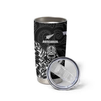 France And New Zealand Rugby Custom Tumbler Cup Les Bleus Rooster With Maori Tiki LT05 - Polynesian Pride