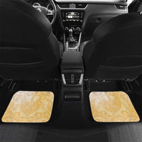 New Zealand Aotearoa Cockatoo Car Mats Maori Pattern With Pohutukawa Flowers
