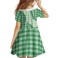 Green Hawaii Palaka Family Matching Summer Maxi Dress and Hawaiian Shirt Hawaiian Pikake Lei LT05 - Polynesian Pride