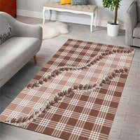 Beige Hawaii Palaka Area Rug Hawaiian Pikake Lei