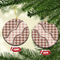 Beige Hawaii Palaka Ceramic Ornament Hawaiian Pikake Lei