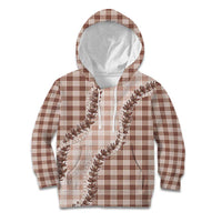 Beige Hawaii Palaka Kid Hoodie Hawaiian Pikake Lei LT05 Hoodie Beige - Polynesian Pride