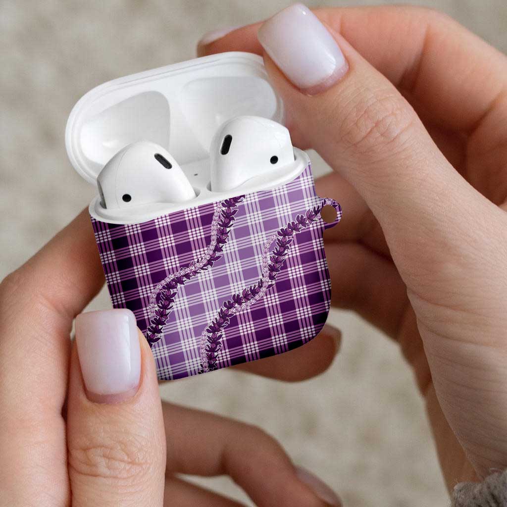 Violet Hawaii Palaka AirPods Case Hawaiian Pikake Lei