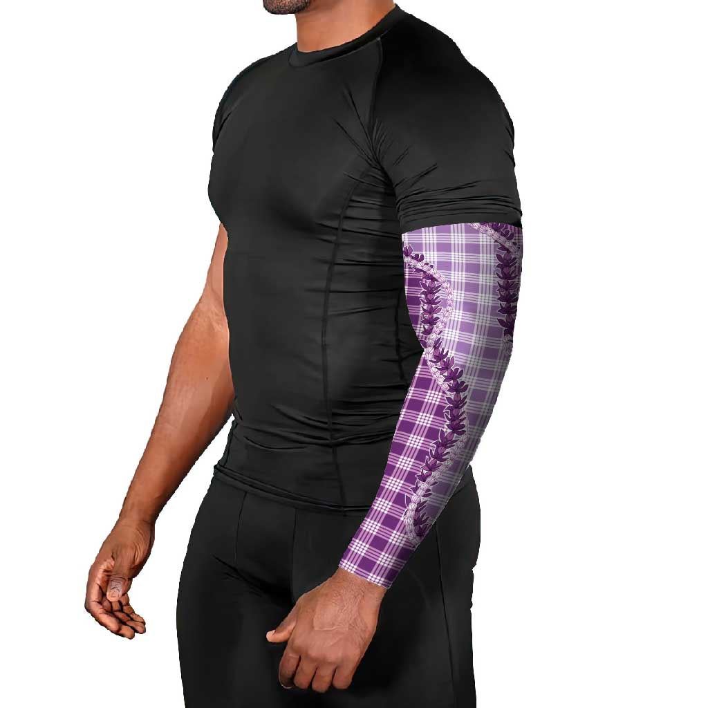 Violet Hawaii Palaka Arm Sleeves Hawaiian Pikake Lei