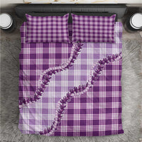 Violet Hawaii Palaka Bedding Set Hawaiian Pikake Lei