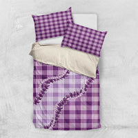 Violet Hawaii Palaka Bedding Set Hawaiian Pikake Lei