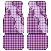 Violet Hawaii Palaka Car Mats Hawaiian Pikake Lei