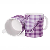 Violet Hawaii Palaka Ceramic Mug Hawaiian Pikake Lei