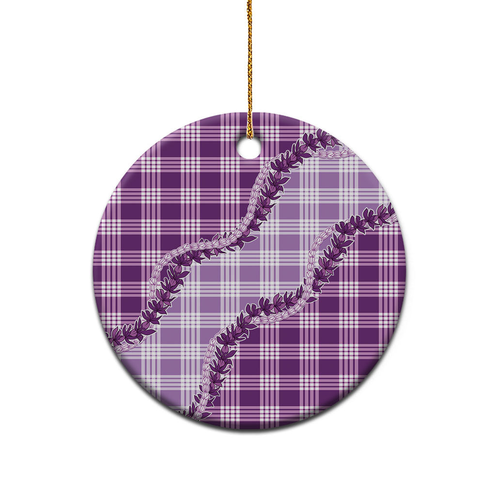 Violet Hawaii Palaka Ceramic Ornament Hawaiian Pikake Lei