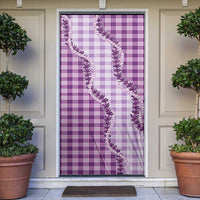 Violet Hawaii Palaka Door Cover Hawaiian Pikake Lei LT05 Violet - Polynesian Pride