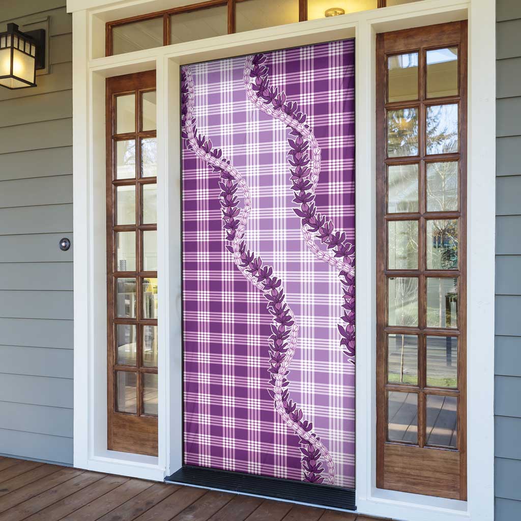 Violet Hawaii Palaka Door Cover Hawaiian Pikake Lei LT05 - Polynesian Pride