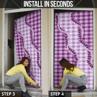 Violet Hawaii Palaka Door Cover Hawaiian Pikake Lei LT05 - Polynesian Pride
