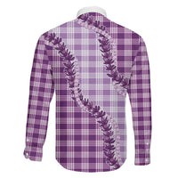 Violet Hawaii Palaka Family Matching Puletasi and Hawaiian Shirt Hawaiian Pikake Lei LT05 - Polynesian Pride