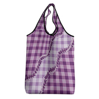 Violet Hawaii Palaka Grocery Bag Hawaiian Pikake Lei