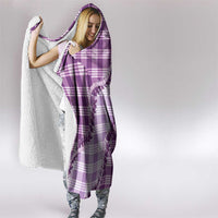 Violet Hawaii Palaka Hooded Blanket Hawaiian Pikake Lei