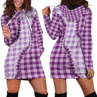 Violet Hawaii Palaka Hoodie Dress Hawaiian Pikake Lei