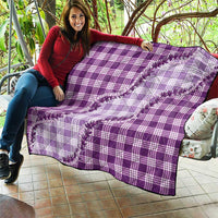 Violet Hawaii Palaka Quilt Hawaiian Pikake Lei