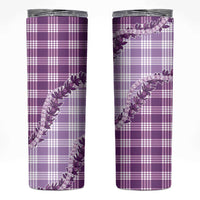 Violet Hawaii Palaka Skinny Tumbler Hawaiian Pikake Lei