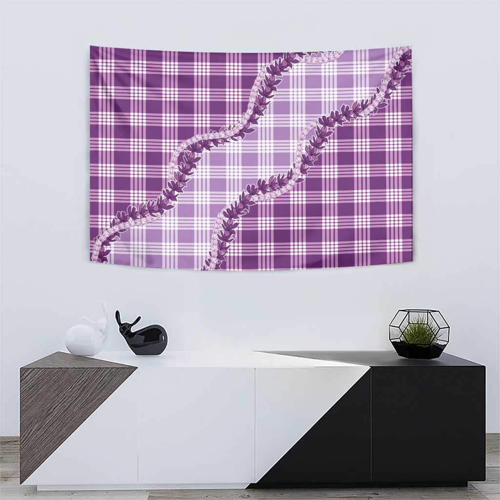 Violet Hawaii Palaka Tapestry Hawaiian Pikake Lei