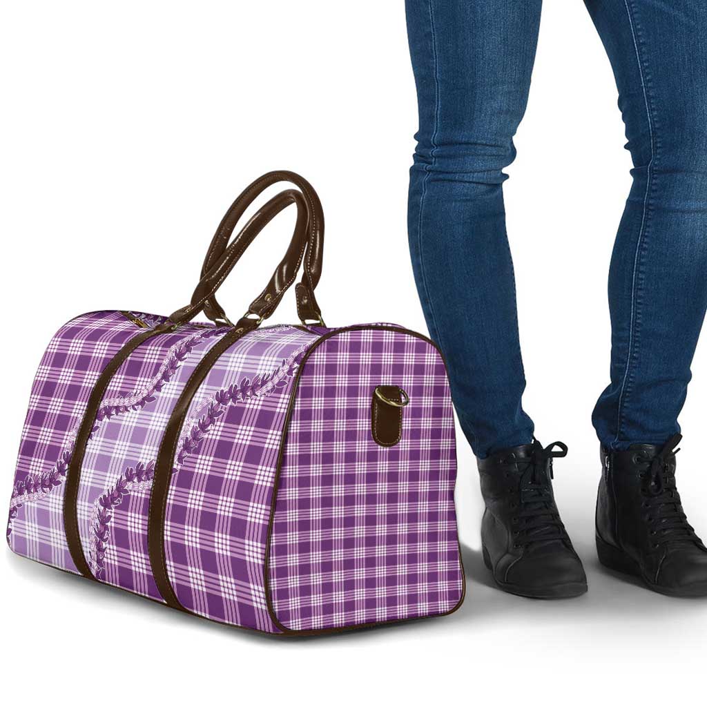 Violet Hawaii Palaka Travel Bag Hawaiian Pikake Lei