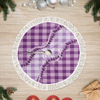 Violet Hawaii Palaka Tree Skirt Hawaiian Pikake Lei