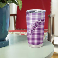 Violet Hawaii Palaka Tumbler Cup Hawaiian Pikake Lei LT05 - Polynesian Pride