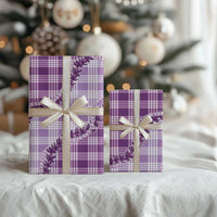 Violet Hawaii Palaka Wrapping Paper Hawaiian Pikake Lei