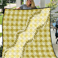 Yellow Hawaii Palaka Quilt Hawaiian Pikake Lei
