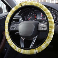 Yellow Hawaii Palaka Steering Wheel Cover Hawaiian Pikake Lei