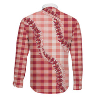 Red Hawaii Palaka Family Matching Off Shoulder Maxi Dress and Hawaiian Shirt Hawaiian Pikake Lei LT05 - Polynesian Pride