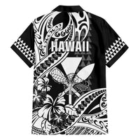 Hawaii Maui Upena Kiloi Family Matching Puletasi and Hawaiian Shirt Kakau Tribal Pattern Black Version LT05 - Polynesian Pride