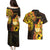 Personalised Kiribati Independence Day Couples Matching Puletasi and Hawaiian Shirt 46th Anniversary