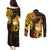 Personalised Kiribati Independence Day Couples Matching Puletasi and Long Sleeve Button Shirt 46th Anniversary