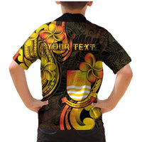 Personalised Kiribati Independence Day Family Matching Mermaid Dress and Hawaiian Shirt 46th Anniversary LT05 - Polynesian Pride