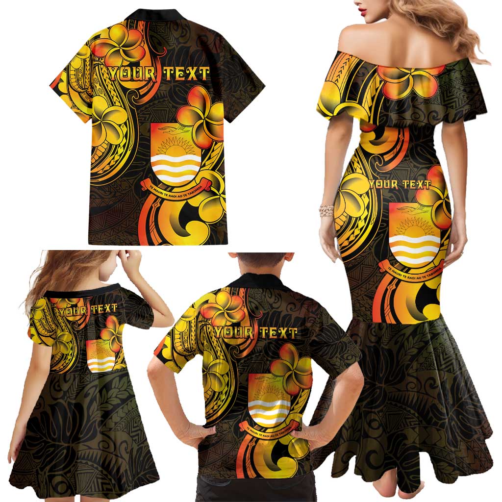Personalised Kiribati Independence Day Family Matching Mermaid Dress and Hawaiian Shirt 46th Anniversary LT05 - Polynesian Pride