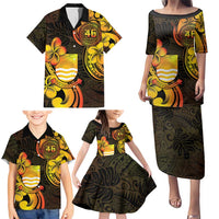 Personalised Kiribati Independence Day Family Matching Puletasi and Hawaiian Shirt 46th Anniversary LT05 - Polynesian Pride