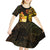 Personalised Kiribati Independence Day Kid Short Sleeve Dress 46th Anniversary