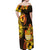 Personalised Kiribati Independence Day Off Shoulder Maxi Dress 46th Anniversary