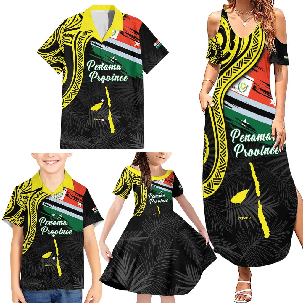 Personalised Vanuatu Penama Day Family Matching Summer Maxi Dress and Hawaiian Shirt Grunge Flag Style LT05 - Polynesian Pride