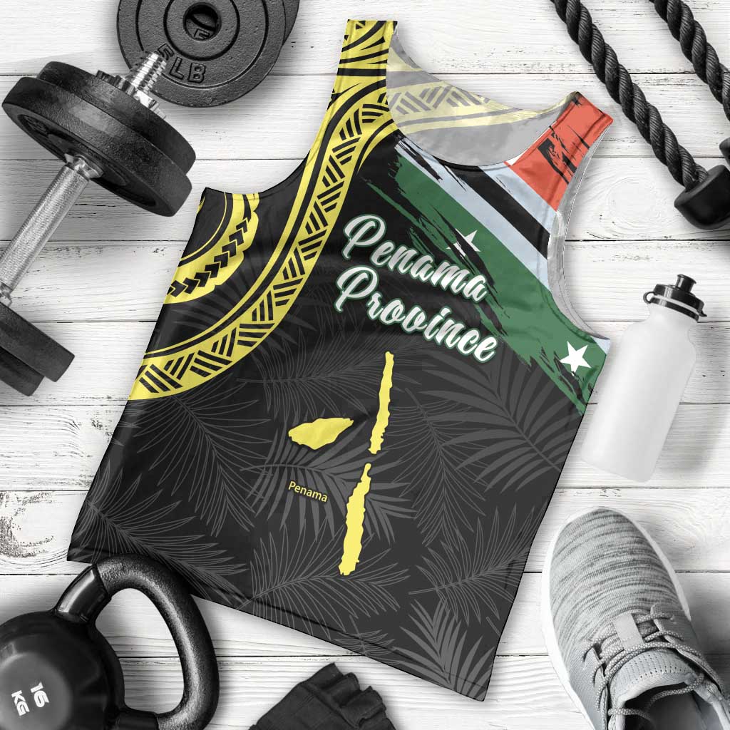 Personalised Vanuatu Penama Day Men Tank Top Grunge Flag Style LT05 - Polynesian Pride