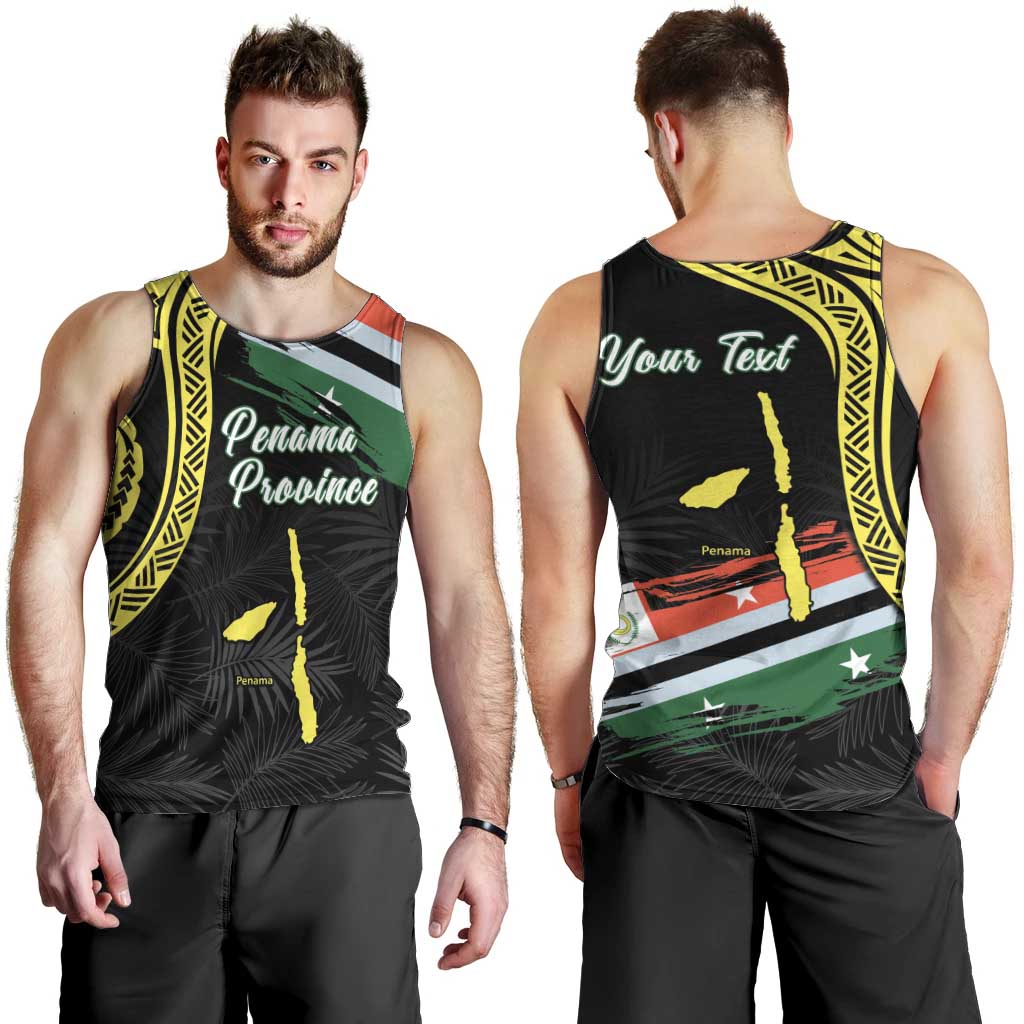 Personalised Vanuatu Penama Day Men Tank Top Grunge Flag Style LT05 - Polynesian Pride