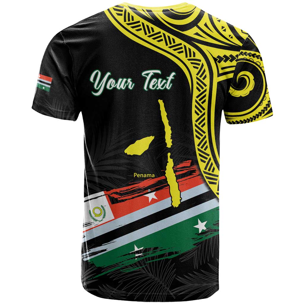 Personalised Vanuatu Penama Day T Shirt Grunge Flag Style LT05 - Polynesian Pride