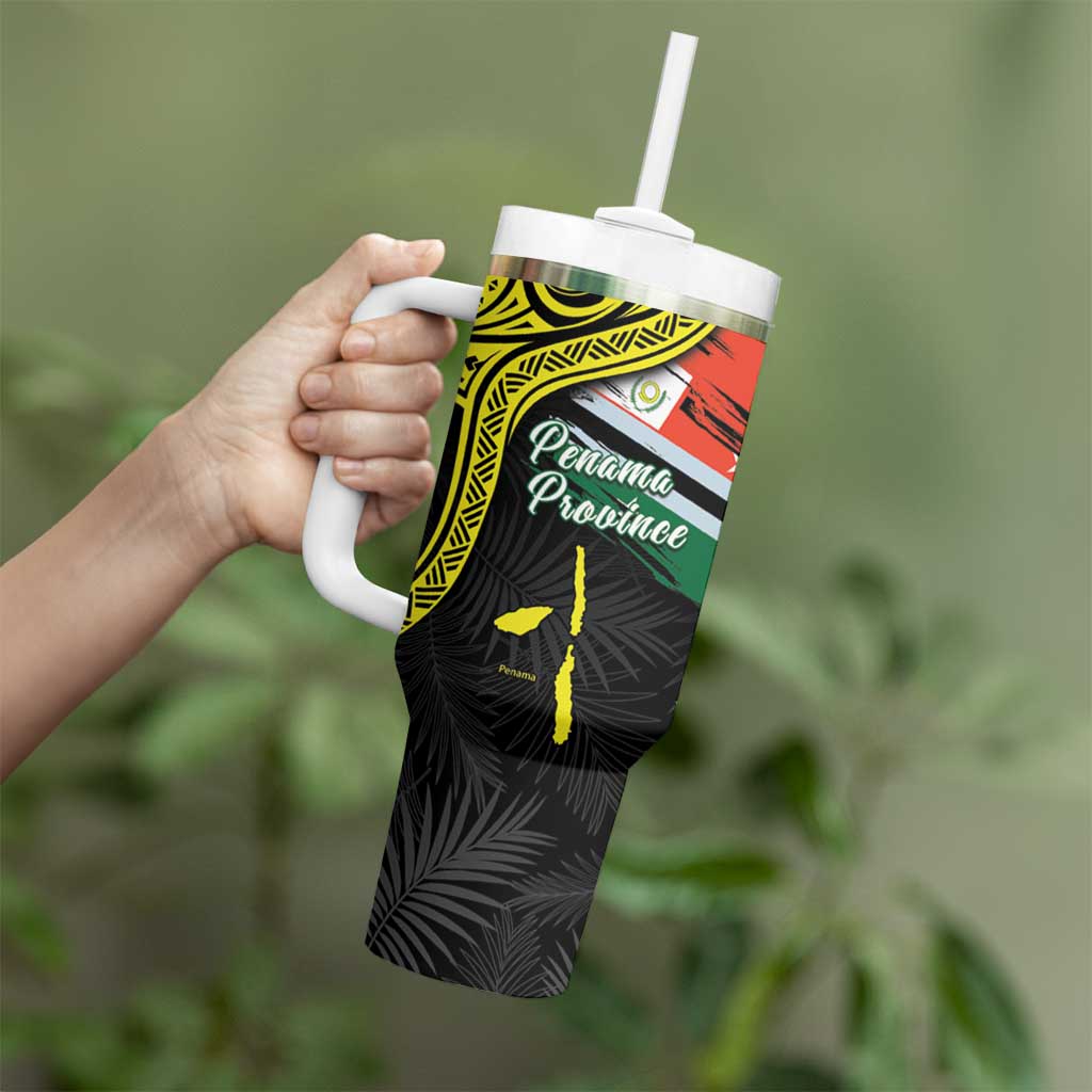 Personalised Vanuatu Penama Day Tumbler With Handle Grunge Flag Style - Polynesian Pride