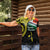 Personalised Vanuatu Penama Day Women Polo Shirt Grunge Flag Style - Polynesian Pride