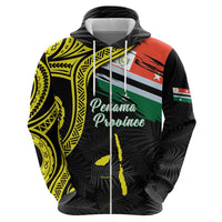 Personalised Vanuatu Penama Day Zip Hoodie Grunge Flag Style LT05 - Polynesian Pride